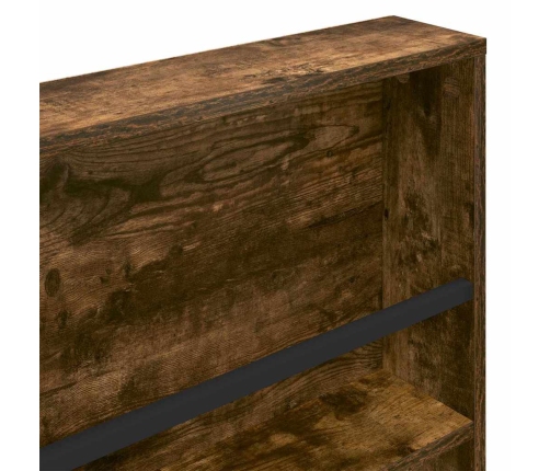 Žurnālu Statīvs Ar Plauktu 2 Pcs Dūmaka Ozols 100 X 12 X 70 Cm Vidaxl