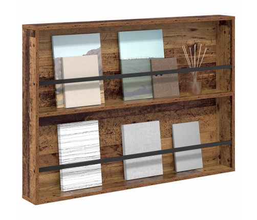 Žurnālu Statīvs Vecs Koks 100 X 12 X 70 Cm Inženierijas Koks Vidaxl