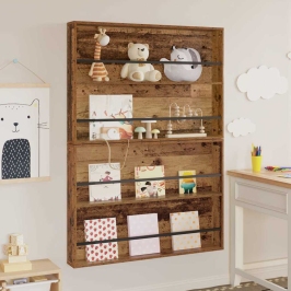 Žurnālu Statīvs Ar Plauktu 2 Pcs Vecs Koks 100 X 12 X 70 Cm Vidaxl Žurnālu Statīvs Ar Plauktu 2 Pcs Vecs Koks 100 X 12 X 70 Cm Vidaxl