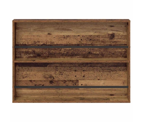 Žurnālu Statīvs Ar Plauktu 2 Pcs Vecs Koks 100 X 12 X 70 Cm Vidaxl