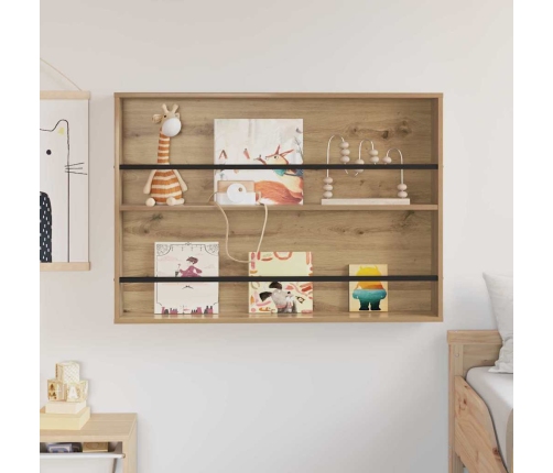 Žurnālu Statīvs Ar Plauktu Artisānā Ozols 100 X 12 X 70 Cm Vidaxl