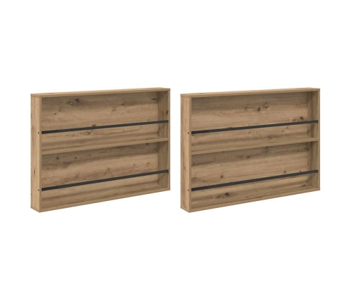 Žurnālu Statīvs 2 Pcs Artisānā Ozols 100 X 12 X 70 Cm Vidaxl