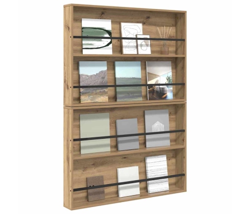 Žurnālu Statīvs 2 Pcs Artisānā Ozols 100 X 12 X 70 Cm Vidaxl