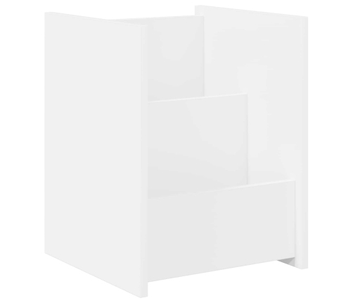 Žurnālu Statīvs Balts 35 X 35 X 45 Cm Inženierijas Koks Vidaxl