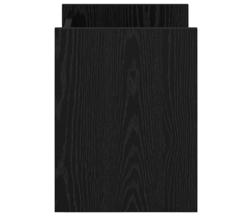 Žurnālu Statīvs Ar Plauktu Melns Ozolkoks 35 X 35 X 45 Cm Vidaxl