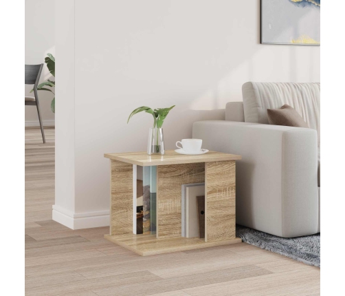 Žurnālu Statīvs Sonoma Ozols 35 X 35 X 45 Cm Inženierijas Koks Vidaxl