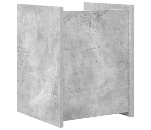 Žurnālu Statīvs Betona Pelēks 35 X 35 X 45 Cm Inženierijas Koks Vidaxl