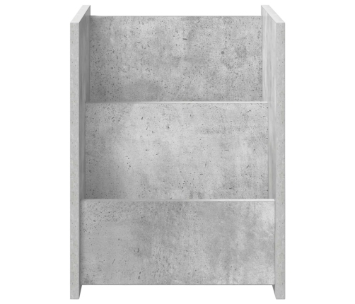 Žurnālu Statīvs Betona Pelēks 35 X 35 X 45 Cm Inženierijas Koks Vidaxl