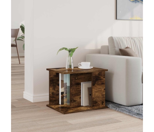 Žurnālu Statīvs Dūmaka Ozols 35 X 35 X 45 Cm Inženierijas Koks Vidaxl