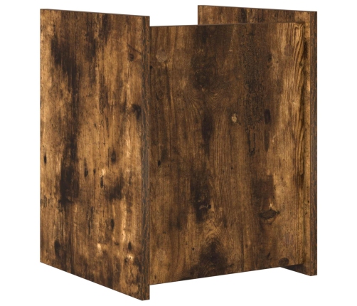 Žurnālu Statīvs Dūmaka Ozols 35 X 35 X 45 Cm Inženierijas Koks Vidaxl