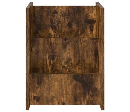 Žurnālu Statīvs Dūmaka Ozols 35 X 35 X 45 Cm Inženierijas Koks Vidaxl