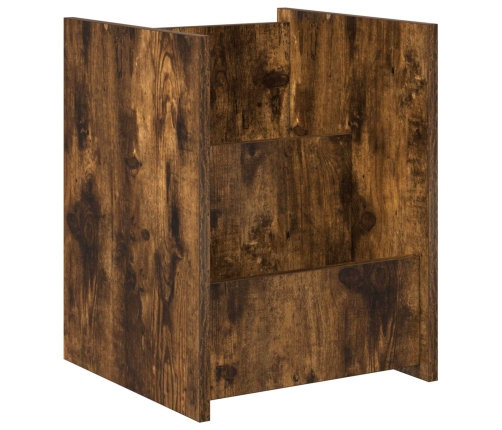 Žurnālu Statīvs Dūmaka Ozols 35 X 35 X 45 Cm Inženierijas Koks Vidaxl