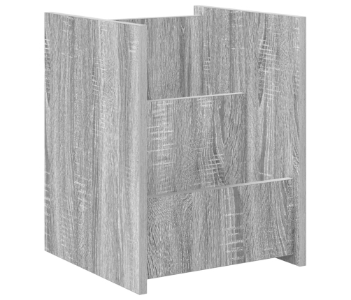 Žurnālu Statīvs Pelēks Sonoma 35 X 35 X 45 Cm Inženierijas Koks Vidaxl