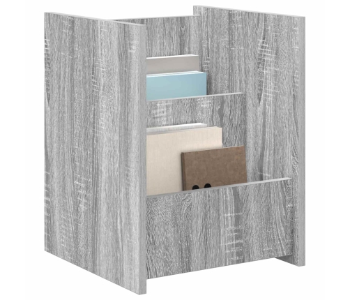 Žurnālu Statīvs Pelēks Sonoma 35 X 35 X 45 Cm Inženierijas Koks Vidaxl