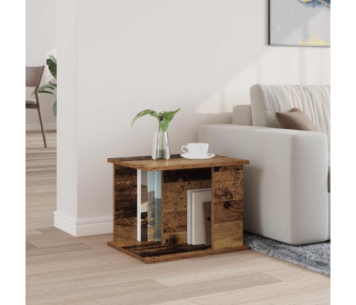 Žurnālu Statīvs Vecs Koks 35 X 35 X 45 Cm Inženierijas Koks Vidaxl