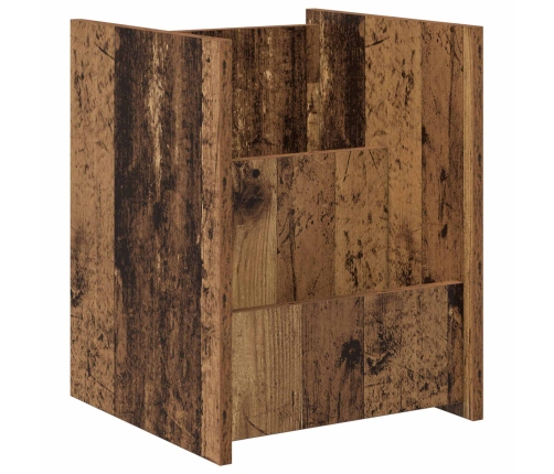 Žurnālu Statīvs Vecs Koks 35 X 35 X 45 Cm Inženierijas Koks Vidaxl