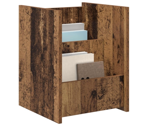 Žurnālu Statīvs Vecs Koks 35 X 35 X 45 Cm Inženierijas Koks Vidaxl