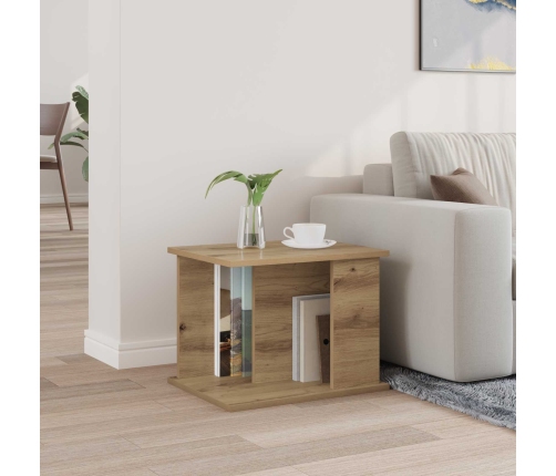 Žurnālu Statīvs Ar Plauktu Artisānā Ozols 35 X 35 X 45 Cm Vidaxl