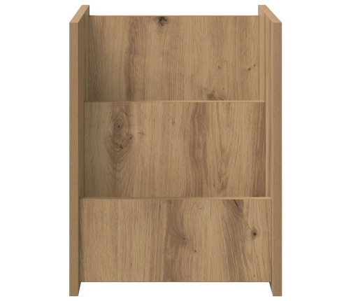 Žurnālu Statīvs Ar Plauktu Artisānā Ozols 35 X 35 X 45 Cm Vidaxl