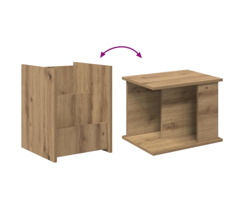 Žurnālu Statīvs Ar Plauktu Artisānā Ozols 35 X 35 X 45 Cm Vidaxl