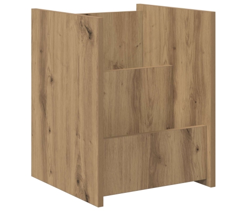 Žurnālu Statīvs Ar Plauktu Artisānā Ozols 35 X 35 X 45 Cm Vidaxl