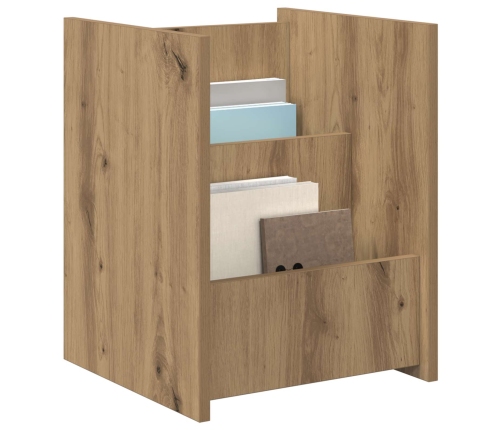 Žurnālu Statīvs Ar Plauktu Artisānā Ozols 35 X 35 X 45 Cm Vidaxl