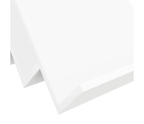 Žurnālu Statīvs Balts 53 X 40 X 28.5 Cm Inženierijas Koks Vidaxl