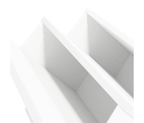 Žurnālu Statīvs Balts 53 X 40 X 28.5 Cm Inženierijas Koks Vidaxl