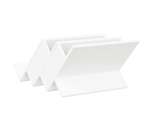 Žurnālu Statīvs Balts 53 X 40 X 28.5 Cm Inženierijas Koks Vidaxl