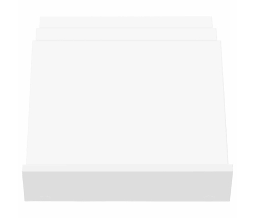 Žurnālu Statīvs Balts 53 X 40 X 28.5 Cm Inženierijas Koks Vidaxl