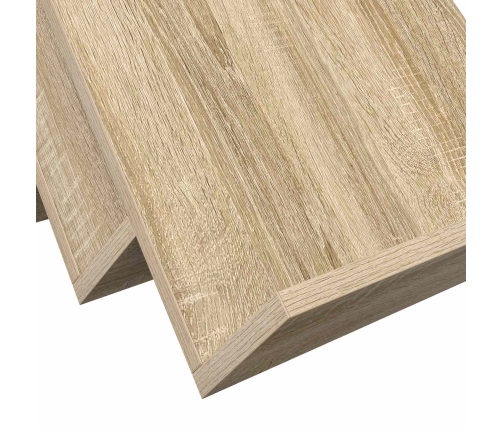 Žurnālu Statīvs Ar Plauktu Sonoma Ozols 53 X 40 X 28.5 Cm Vidaxl