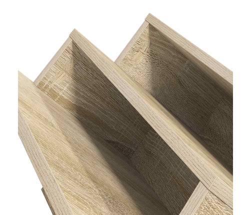 Žurnālu Statīvs Ar Plauktu Sonoma Ozols 53 X 40 X 28.5 Cm Vidaxl