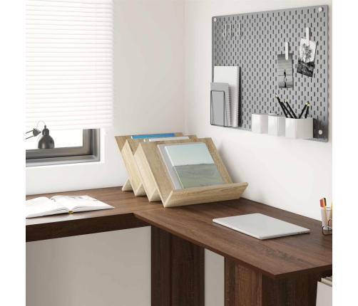 Žurnālu Statīvs Ar Plauktu Sonoma Ozols 53 X 40 X 28.5 Cm Vidaxl