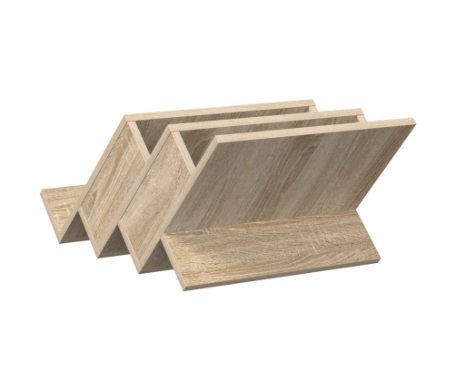 Žurnālu Statīvs Ar Plauktu Sonoma Ozols 53 X 40 X 28.5 Cm Vidaxl