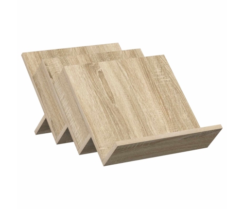 Žurnālu Statīvs Ar Plauktu Sonoma Ozols 53 X 40 X 28.5 Cm Vidaxl