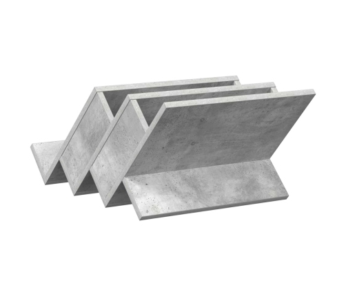 Žurnālu Statīvs Ar Plauktu Betona Pelēks 53 X 40 X 28.5 Cm Vidaxl