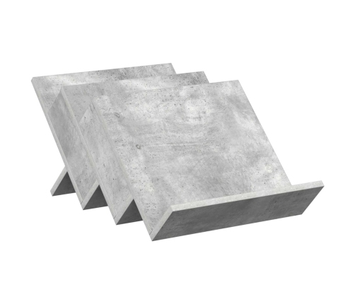 Žurnālu Statīvs Ar Plauktu Betona Pelēks 53 X 40 X 28.5 Cm Vidaxl