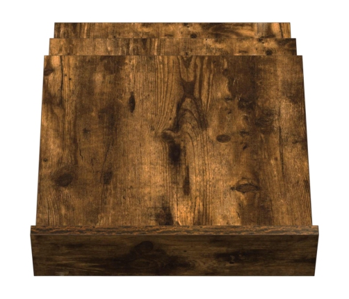 Žurnālu Statīvs Ar Plauktu Dūmaka Ozols 53 X 40 X 28.5 Cm Vidaxl