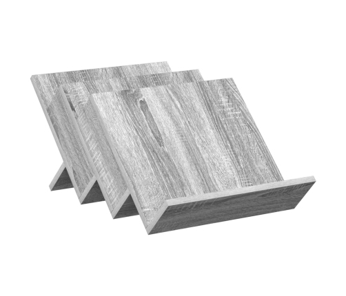 Žurnālu Statīvs Ar Plauktu Pelēks Sonoma 53 X 40 X 28.5 Cm Vidaxl