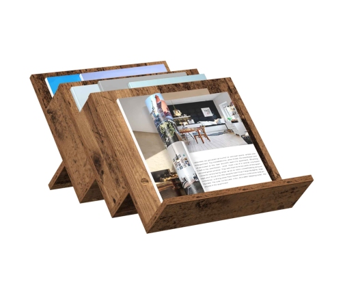 Žurnālu Statīvs Vecs Koks 53 X 40 X 28.5 Cm Inženierijas Koks Vidaxl
