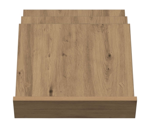 Žurnālu Statīvs Ar Plauktu Artisānā Ozols 53 X 40 X 28.5 Cm Vidaxl