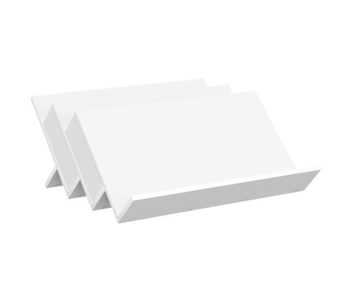 Žurnālu Statīvs Balts 65 X 53 X 28,5 Cm Inženierijas Koks Vidaxl