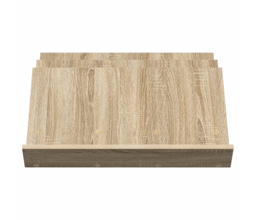 Žurnālu Statīvs Ar Plauktu Sonoma Ozols 65 X 53 X 28,5 Cm Vidaxl