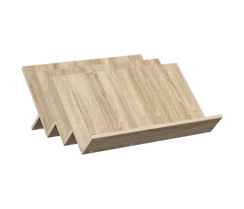 Žurnālu Statīvs Ar Plauktu Sonoma Ozols 65 X 53 X 28,5 Cm Vidaxl