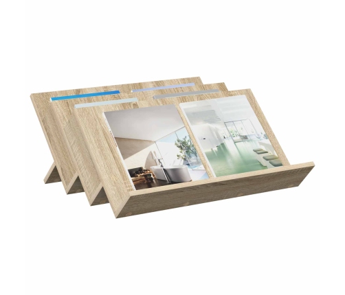 Žurnālu Statīvs Ar Plauktu Sonoma Ozols 65 X 53 X 28,5 Cm Vidaxl
