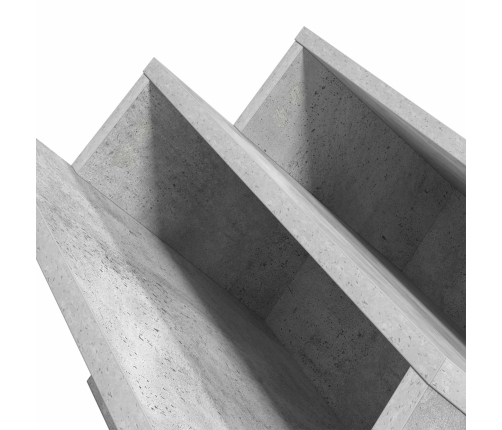 Žurnālu Statīvs Ar Plauktu Betona Pelēks 65 X 53 X 28,5 Cm Vidaxl