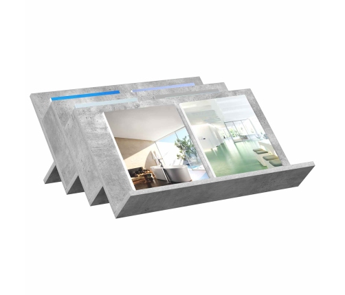 Žurnālu Statīvs Ar Plauktu Betona Pelēks 65 X 53 X 28,5 Cm Vidaxl