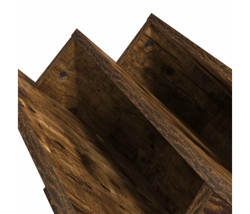 Žurnālu Statīvs Ar Plauktu Dūmaka Ozols 65 X 53 X 28,5 Cm Vidaxl