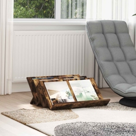 Žurnālu Statīvs Ar Plauktu Dūmaka Ozols 65 X 53 X 28,5 Cm Vidaxl Žurnālu Statīvs Ar Plauktu Dūmaka Ozols 65 X 53 X 28,5 Cm Vidaxl