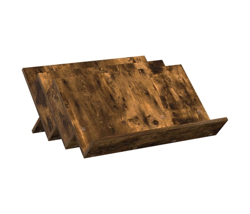 Žurnālu Statīvs Ar Plauktu Dūmaka Ozols 65 X 53 X 28,5 Cm Vidaxl